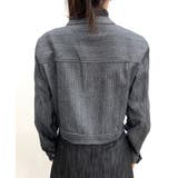 デニムノーカラーショートジャケット | by muni:r | 詳細画像39