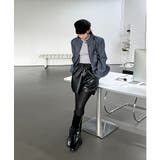 デニムノーカラーショートジャケット | by muni:r | 詳細画像8