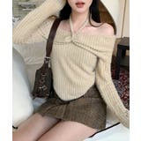 ホルターネックオフショルダーニット | by muni:r | 詳細画像12 