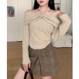 ホルターネックオフショルダーニット | by muni:r | 詳細画像13 