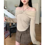 ホルターネックオフショルダーニット | by muni:r | 詳細画像15 