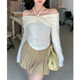 ホルターネックオフショルダーニット | by muni:r | 詳細画像2 