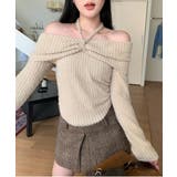 ホルターネックオフショルダーニット | by muni:r | 詳細画像8 