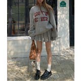 カジュアルスウェット＋プリーツスカートセットアップ | by muni:r | 詳細画像1 