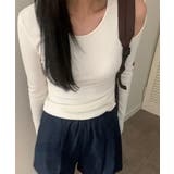 アンバルショルダーリボンTシャツ | by muni:r | 詳細画像11