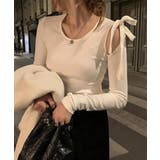 アンバルショルダーリボンTシャツ | by muni:r | 詳細画像14