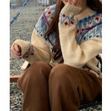 ノルディック柄 ジャガードニットカーディガン | by muni:r | 詳細画像15