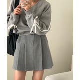 リボンバイカラークロップドスウェット | by muni:r | 詳細画像11