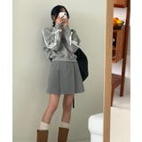 リボンバイカラークロップドスウェット | by muni:r | 詳細画像14