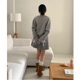 リボンバイカラークロップドスウェット | by muni:r | 詳細画像19