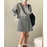 リボンバイカラークロップドスウェット | by muni:r | 詳細画像2