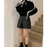 リボンバイカラークロップドスウェット | by muni:r | 詳細画像26