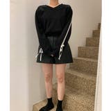 リボンバイカラークロップドスウェット | by muni:r | 詳細画像28