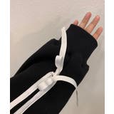 リボンバイカラークロップドスウェット | by muni:r | 詳細画像35