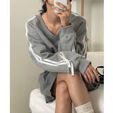 リボンバイカラークロップドスウェット | by muni:r | 詳細画像6