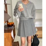 リボンバイカラークロップドスウェット | by muni:r | 詳細画像7