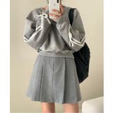 リボンバイカラークロップドスウェット | by muni:r | 詳細画像8