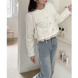 ノーカラーポケットリボンジャケット | by muni:r | 詳細画像11 