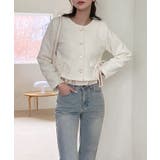 ノーカラーポケットリボンジャケット | by muni:r | 詳細画像17 