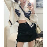 レタリングカジュアルスタジアムジャンパー | by muni:r | 詳細画像12