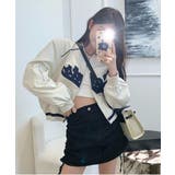 レタリングカジュアルスタジアムジャンパー | by muni:r | 詳細画像16