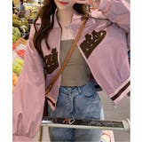 レタリングカジュアルスタジアムジャンパー | by muni:r | 詳細画像22