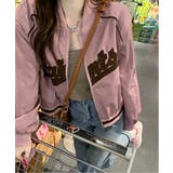 レタリングカジュアルスタジアムジャンパー | by muni:r | 詳細画像23