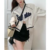 レタリングカジュアルスタジアムジャンパー | by muni:r | 詳細画像7