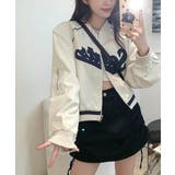 レタリングカジュアルスタジアムジャンパー | by muni:r | 詳細画像9