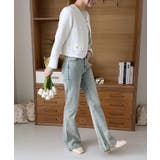 スリムウォッシングロングブーツカットデニム | by muni:r | 詳細画像25