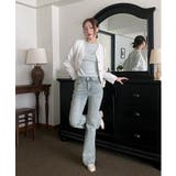 スリムウォッシングロングブーツカットデニム | by muni:r | 詳細画像43