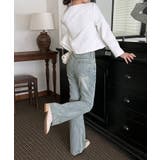 スリムウォッシングロングブーツカットデニム | by muni:r | 詳細画像45