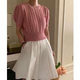 ピュアケーブル半袖パフニット | by muni:r | 詳細画像17