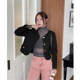 ゴールドボタンラウンドツイードジャケット | by muni:r | 詳細画像29