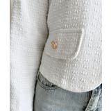 ゴールドボタンラウンドツイードジャケット | by muni:r | 詳細画像44