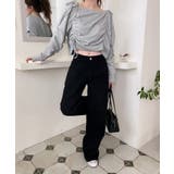 バックポイントワイドデニムパンツ | by muni:r | 詳細画像33 