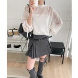 サイドプリーツベルトセットスカート | by muni:r | 詳細画像24 