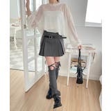 サイドプリーツベルトセットスカート | by muni:r | 詳細画像31 