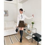 サイドプリーツベルトセットスカート | by muni:r | 詳細画像42 