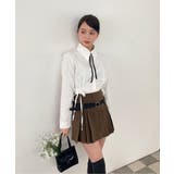 サイドプリーツベルトセットスカート | by muni:r | 詳細画像50 