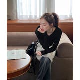 シャーリングワイドカラー長袖Tシャツ | by muni:r | 詳細画像27