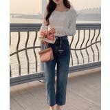 パンチングフリルロングTシャツ | by muni:r | 詳細画像11 