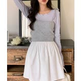 パンチングフリルロングTシャツ | by muni:r | 詳細画像14 