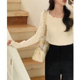 パンチングフリルロングTシャツ | by muni:r | 詳細画像25 