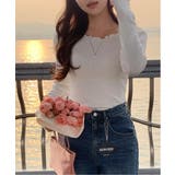 パンチングフリルロングTシャツ | by muni:r | 詳細画像6 