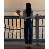 パンチングフリルロングTシャツ | by muni:r | 詳細画像8 