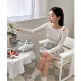 アンバランスリボンロングTシャツ | by muni:r | 詳細画像13