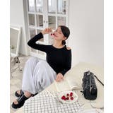 アンバランスリボンロングTシャツ | by muni:r | 詳細画像26