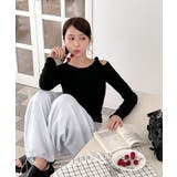 アンバランスリボンロングTシャツ | by muni:r | 詳細画像27