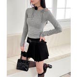 アンバランスリボンロングTシャツ | by muni:r | 詳細画像59